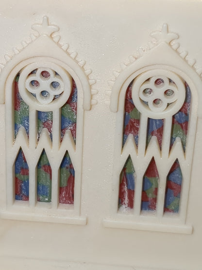 Vintage Raylite Church AS IS No Music Lighted Bulb Added Not Original
