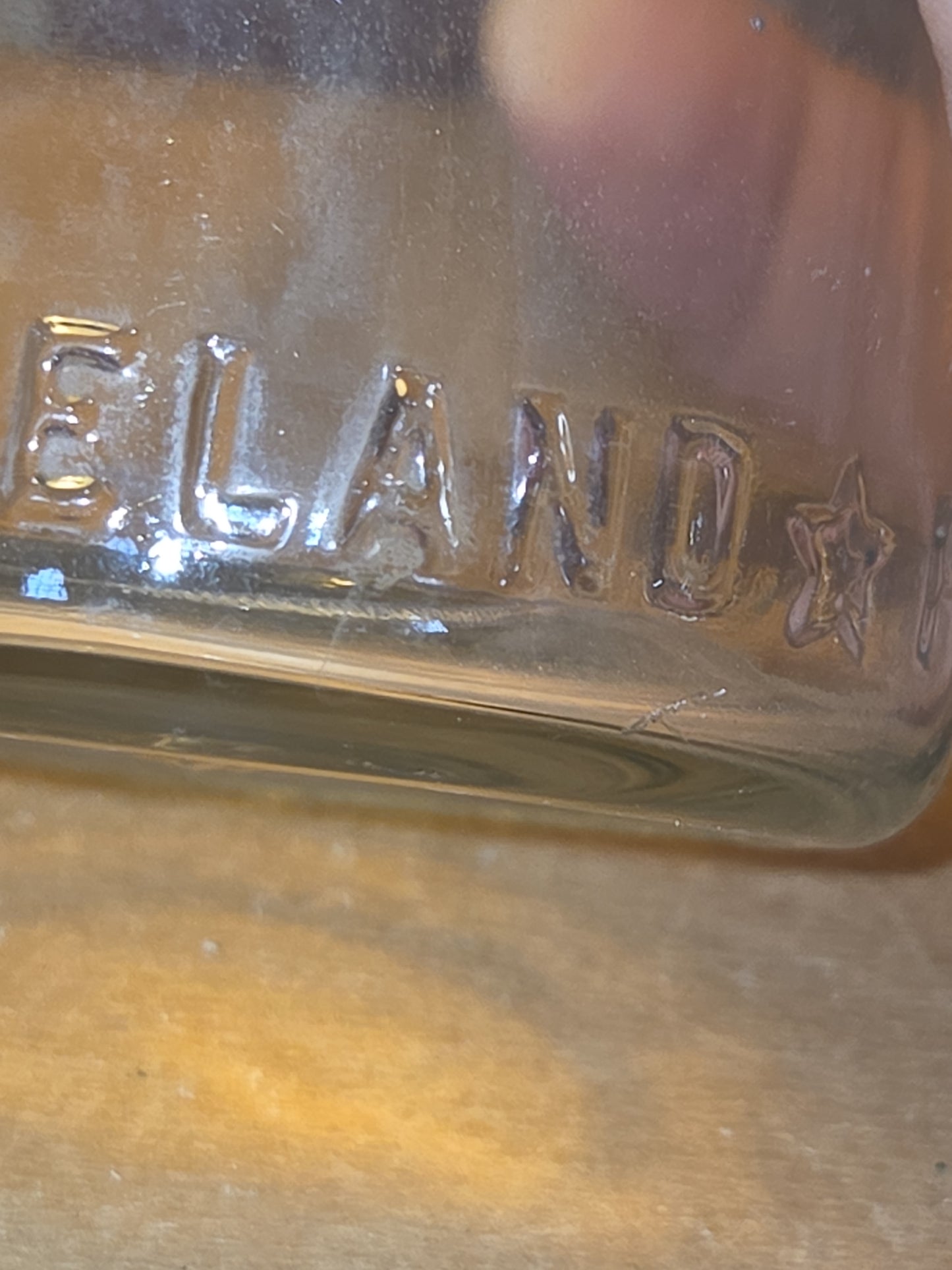 Vintage Medicine Bottle Amboy Formaldehyde Cleveland Perth Clear Glass vmb02