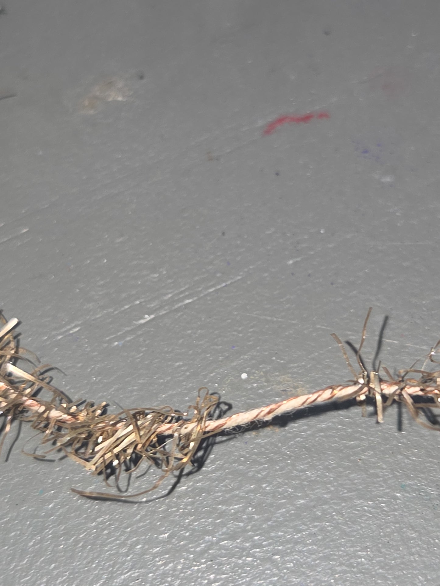 Antique Wire Tinsel Garland AS IS hg6
