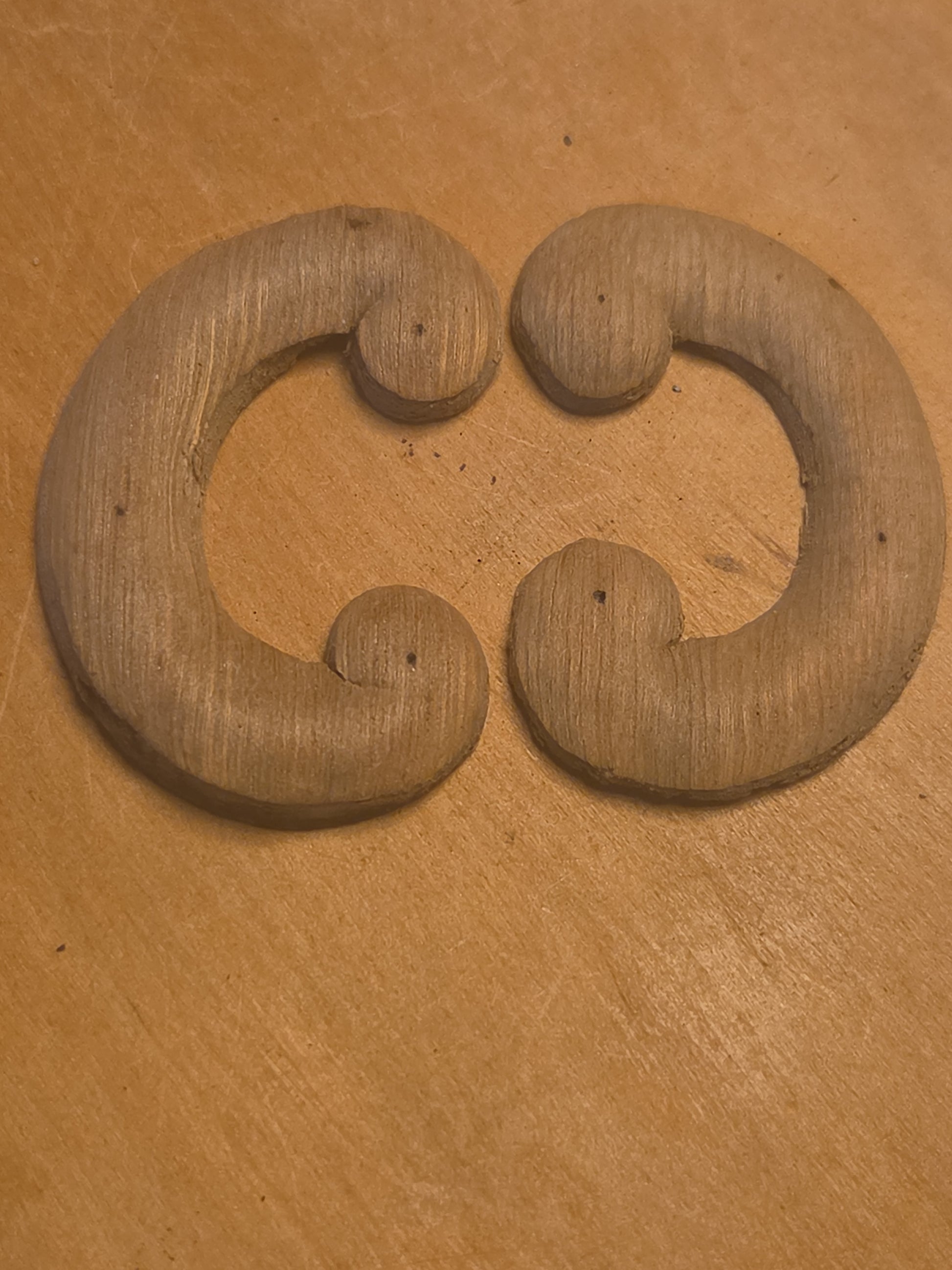 Antique Wooden Furniture Applique Set of 2 AS IS (Copy 4)