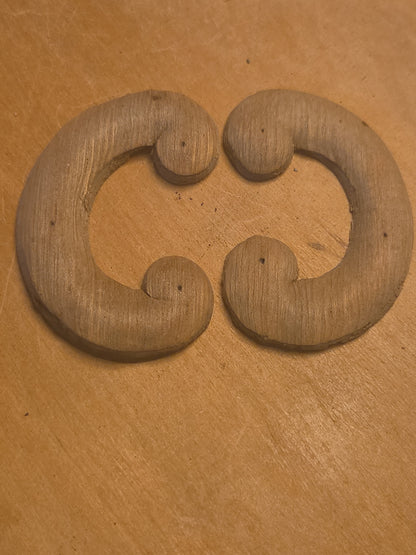 Antique Wooden Furniture Applique Set of 2 AS IS (Copy 4)