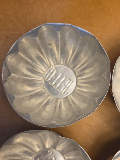 Vintage Jello Brand Aluminum Tins Molds Cake Tart Set of al66