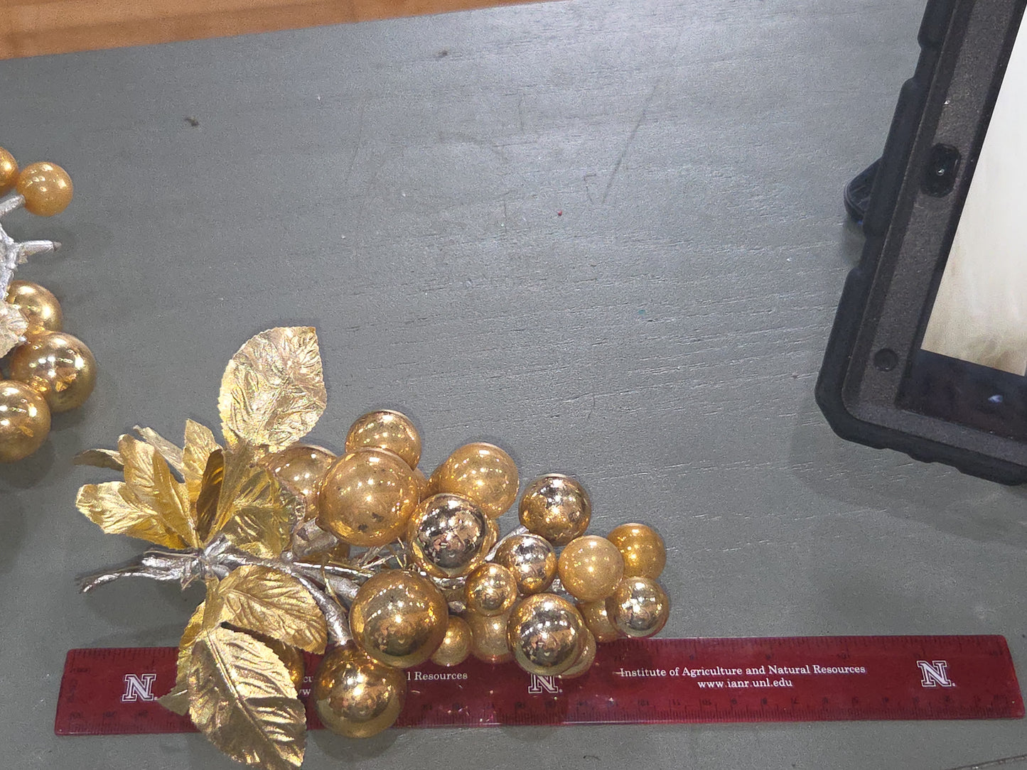Vintage Mercury Glass Grape Cluster Ornament With Spare for Parts mg902