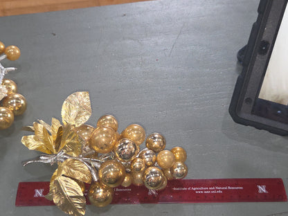 Vintage Mercury Glass Grape Cluster Ornament With Spare for Parts mg902