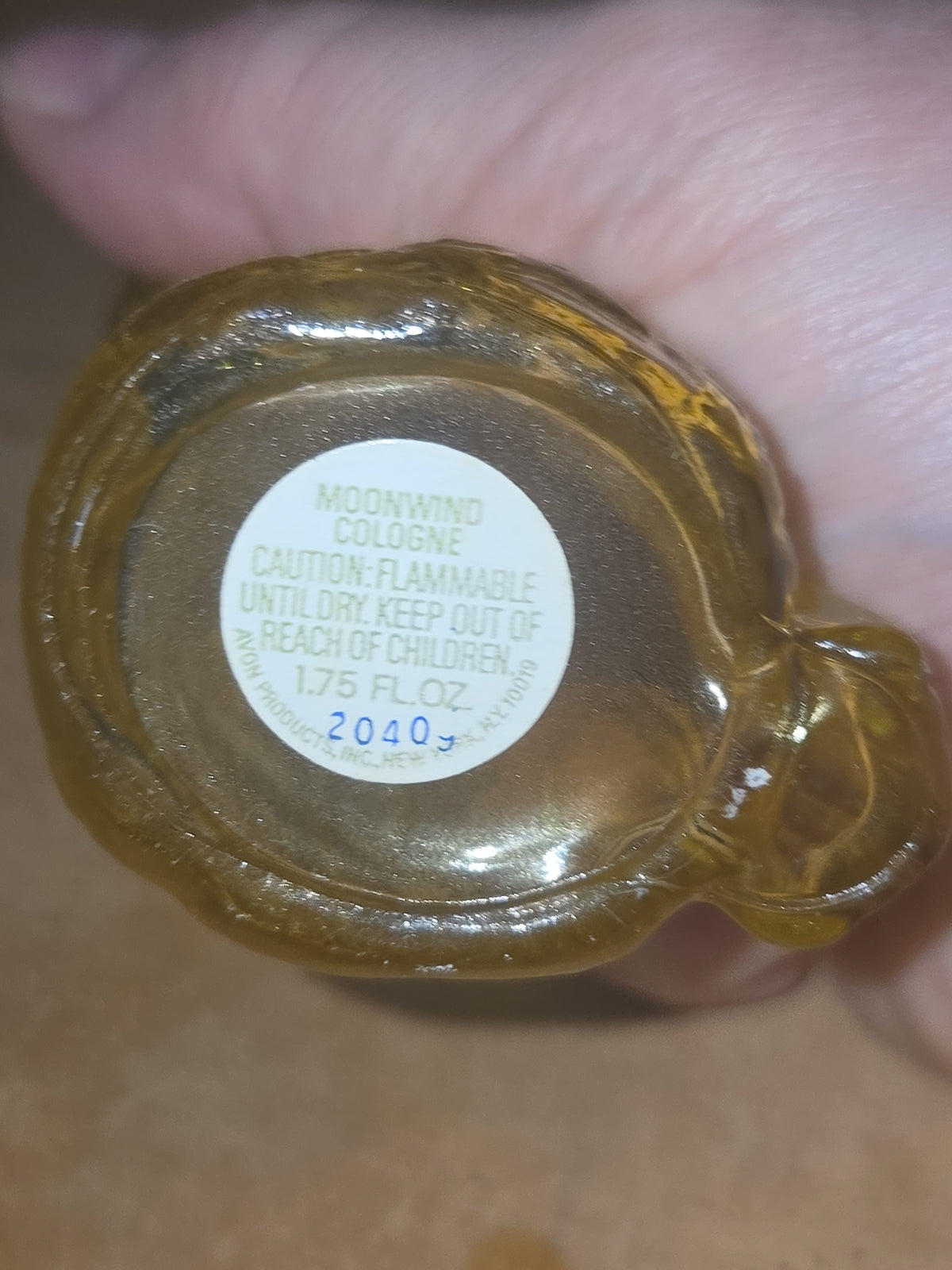 Vintage Avon Golden Notes Canary Moonwind Cologne in Box Yellow Bird