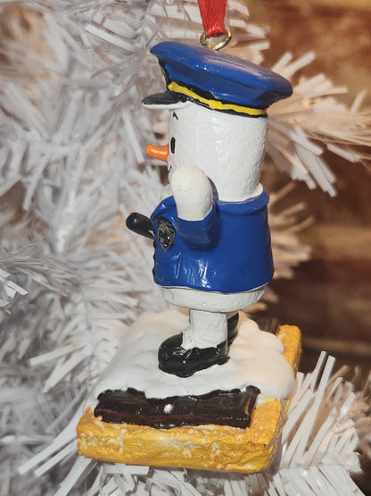 S'Mores Marshmallow Police Officer Ornament mo4