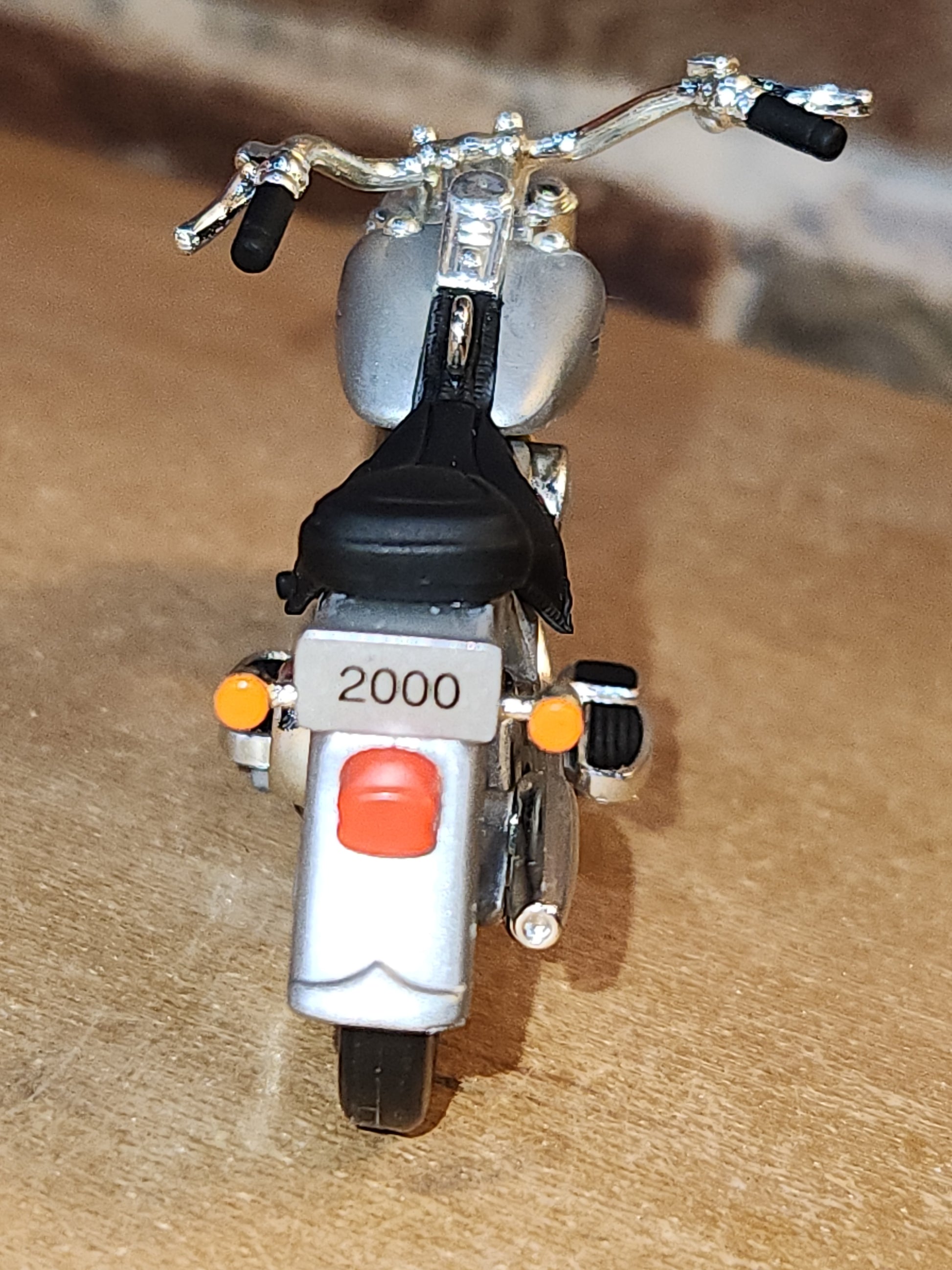 Vintage Hallmark Keepsake Ornament Harley Davidson Fat Boy with Box #2 Motorcycle Milestones Series 2000 ho71