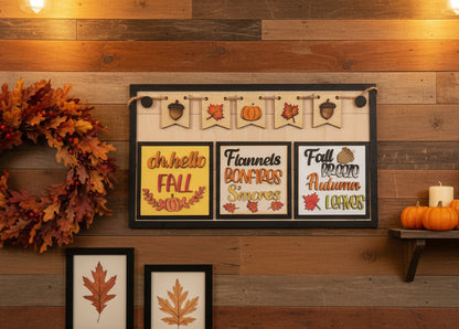 Fall Thankgiving Insert Kit Insert for Interchangeable Frame Can Fit Arch, Rectangle, or Square Frame *FRAMES SOLD SEPARATELY*