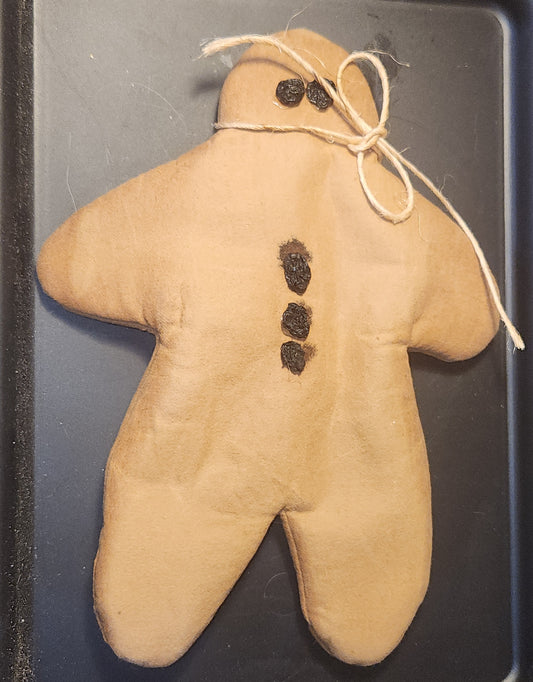 Vintage Primitive Grungy Gingerbread Man Handmade 10" AS IS gm6