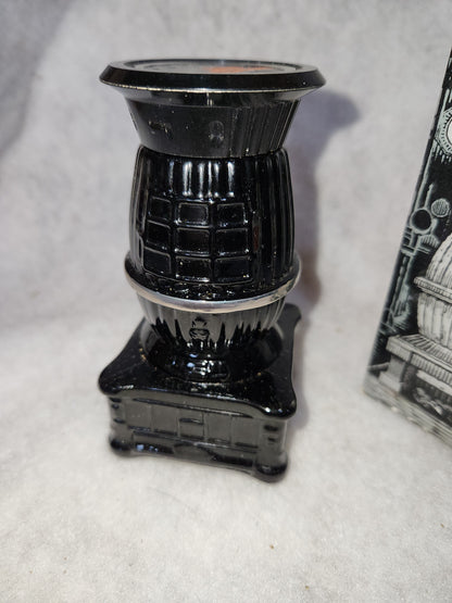 Vintage Avon Pot-Belly Stove Bravo After Shave EMPTY Original Box av655