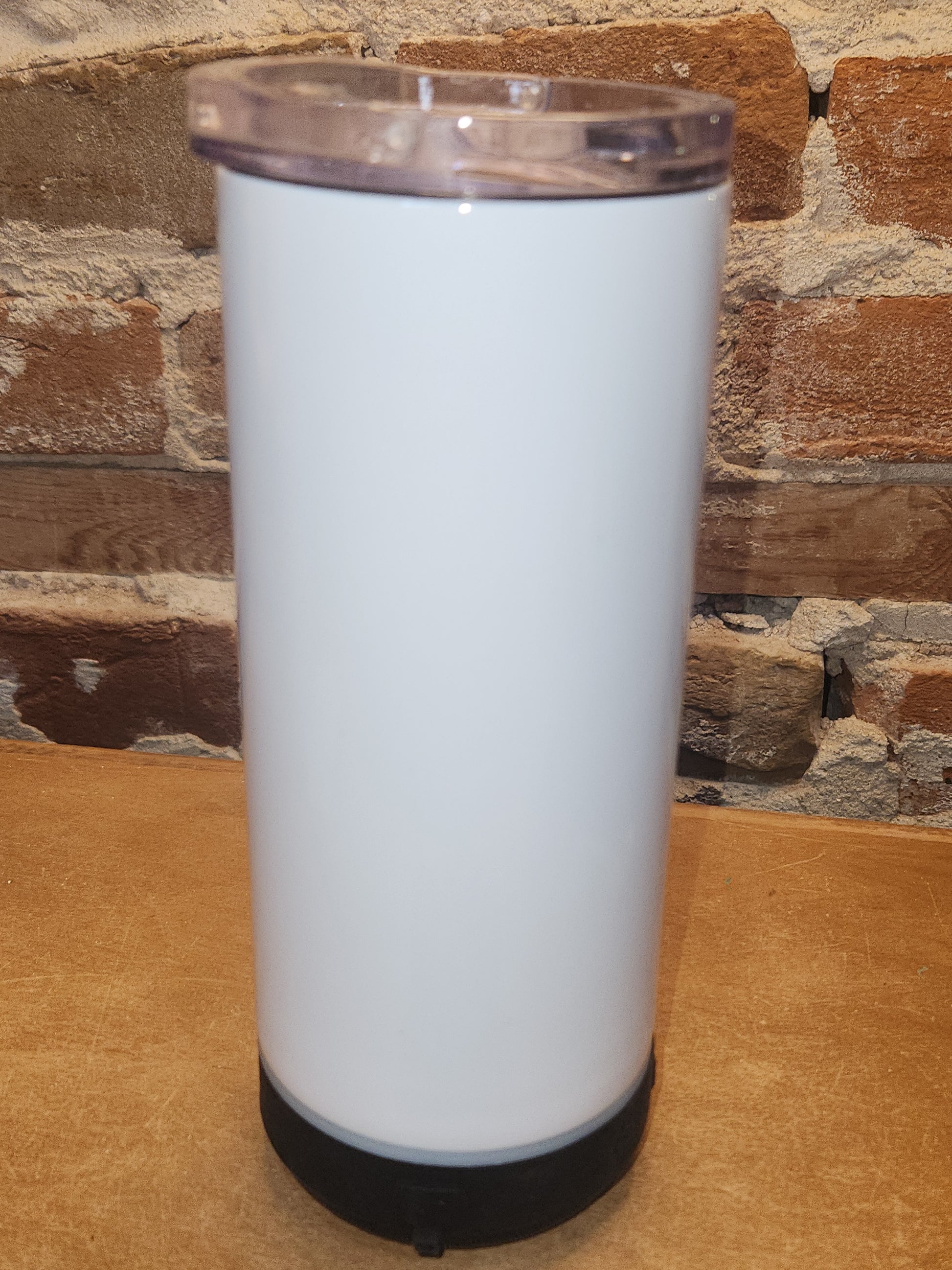 Custom Order 17 Oz Insulated Stainless Steel Tumbler with Can Cooler Top and Tumbler Lid with Black, Rechargeable Removeable Bluetooth Speaker