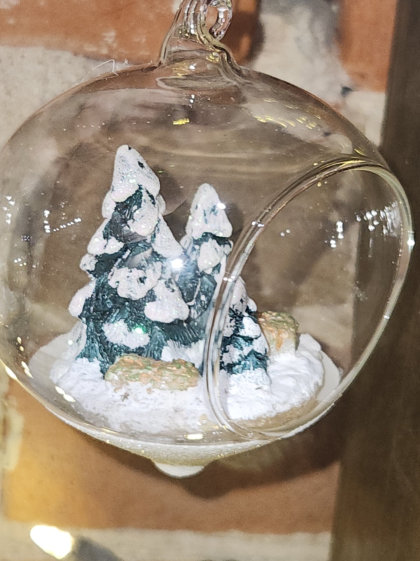 Glass Forest Terrarium Ornament