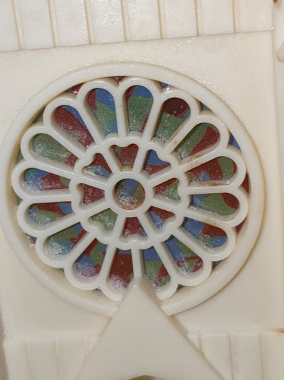 Vintage Raylite Church AS IS No Music Lighted Bulb Added Not Original