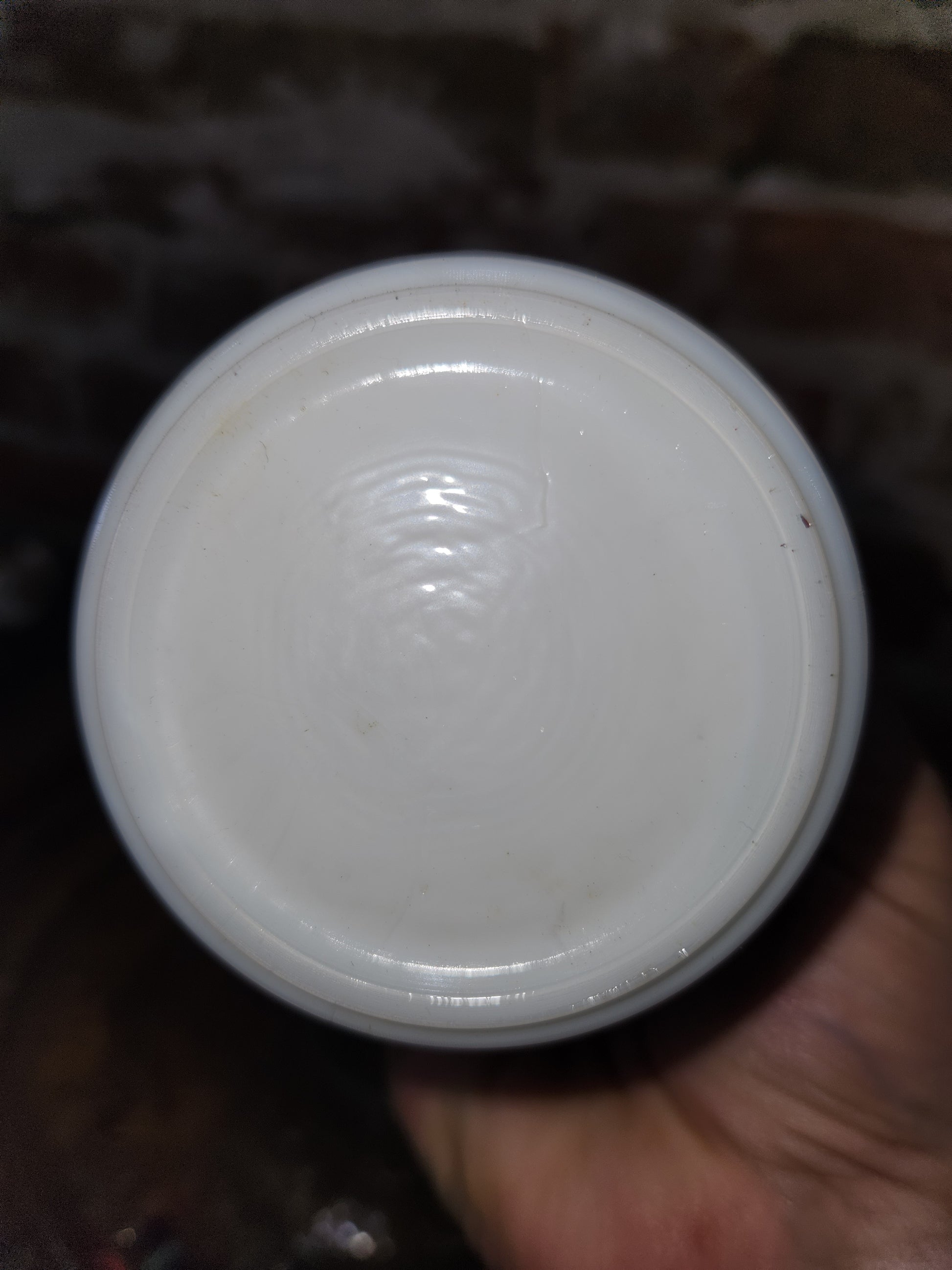 vintage miniature milk glass oil lamp lamp2