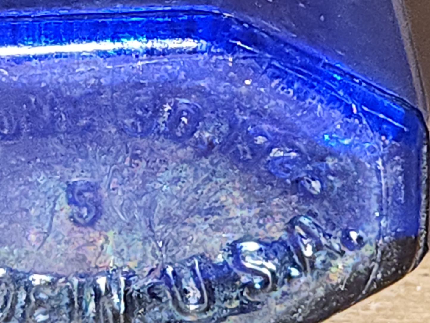 Vintage Medicine Bottle Squibb and Sons Cobalt Blue Glass. Pat. June 30, 1925 vb9