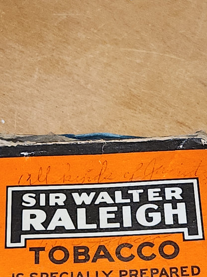Vintage SIR Walter Raleigh Tobacco Packet Box Pack Pipe and Cigarettes Brown & Williamson Kentucky cig1