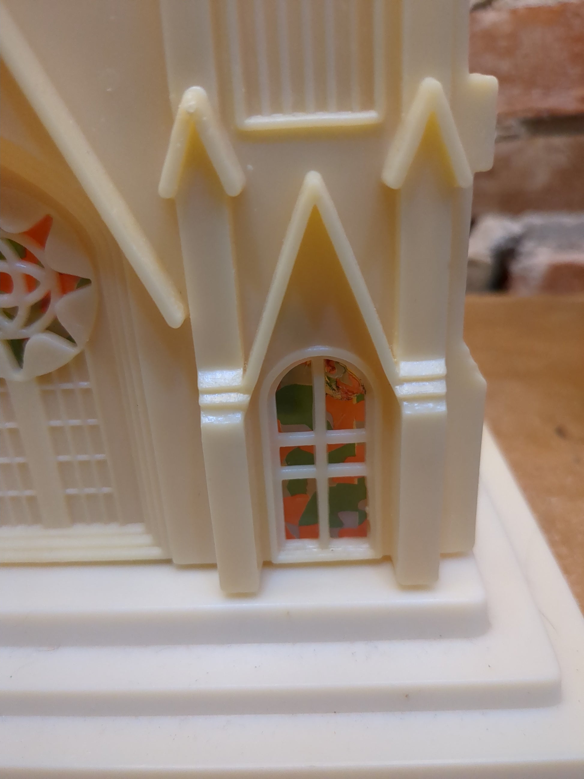 Vintage Musical Church Plays Silent Night AS IS Does Not Light Up Hong Kong