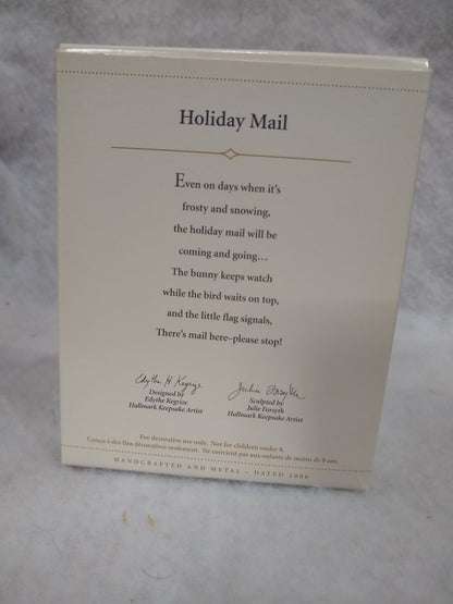 Vintage Hallmark Keepsake Ornament Holiday Mail Exclusive 2006 VIP Gift Cardinal Bunny Mailbox