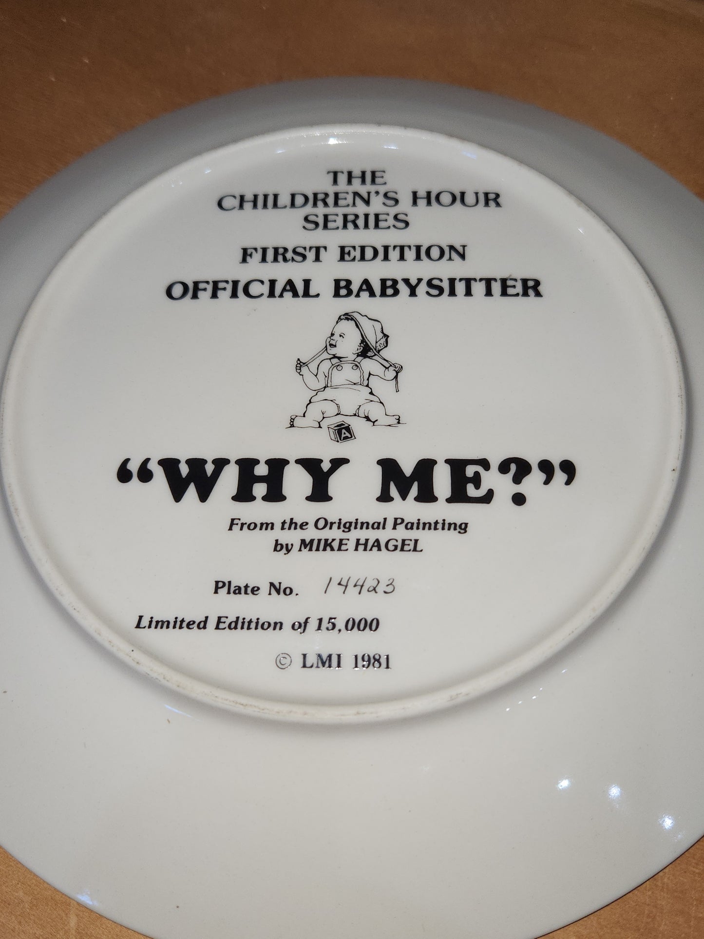 Vintage First Edition The Children's Hour Series Official Babysitter "Why Me?" By Mije Hagel 1981 pl67