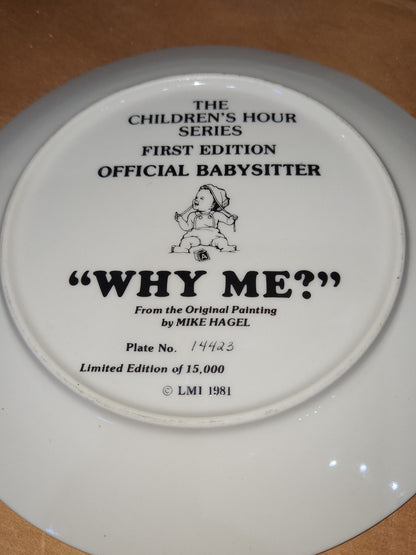 Vintage First Edition The Children's Hour Series Official Babysitter "Why Me?" By Mije Hagel 1981 pl67