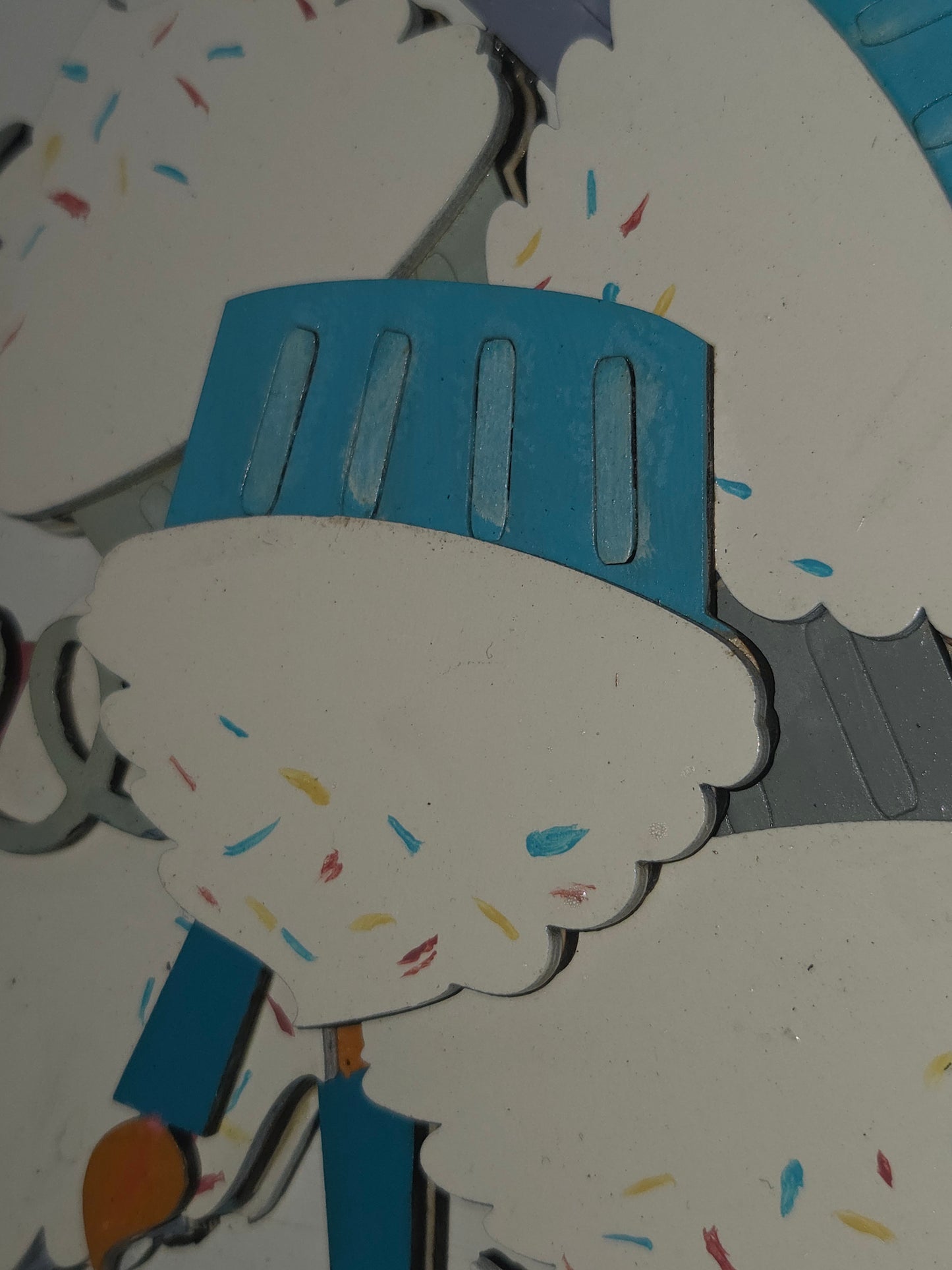 Cupcake Birthday Insert for Interchangeable Pot Spilling Door Sign *Sign Sold Seperately*