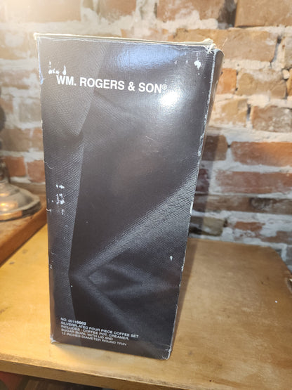 Vintage Wm. Rogers Silverplated Coffee Set #00115002 Never Opened Sp05