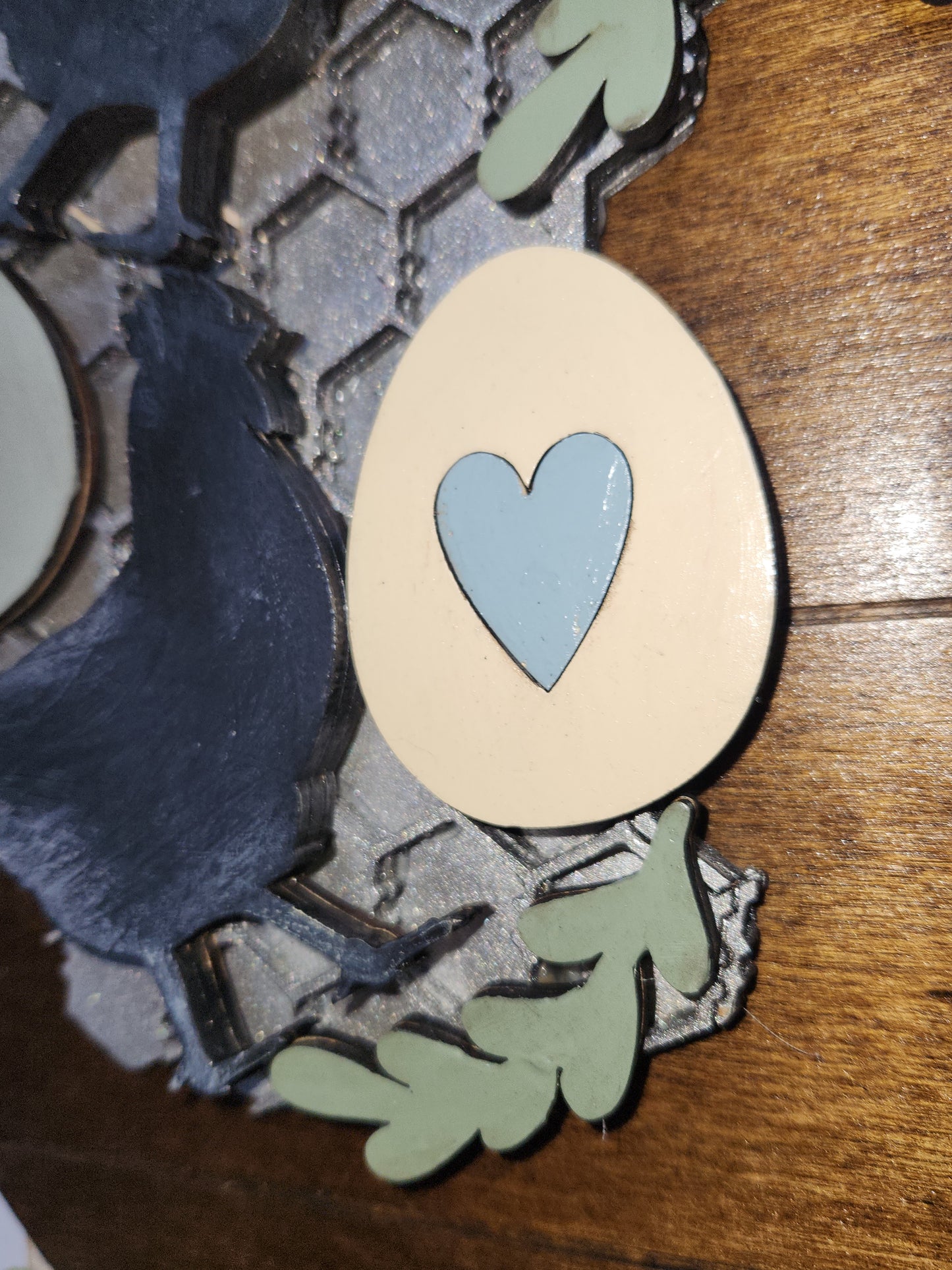 Chicken and Chicken Wire Insert for Interchangeable Pot Spilling Door Sign *Sign Sold Seperately* pi37