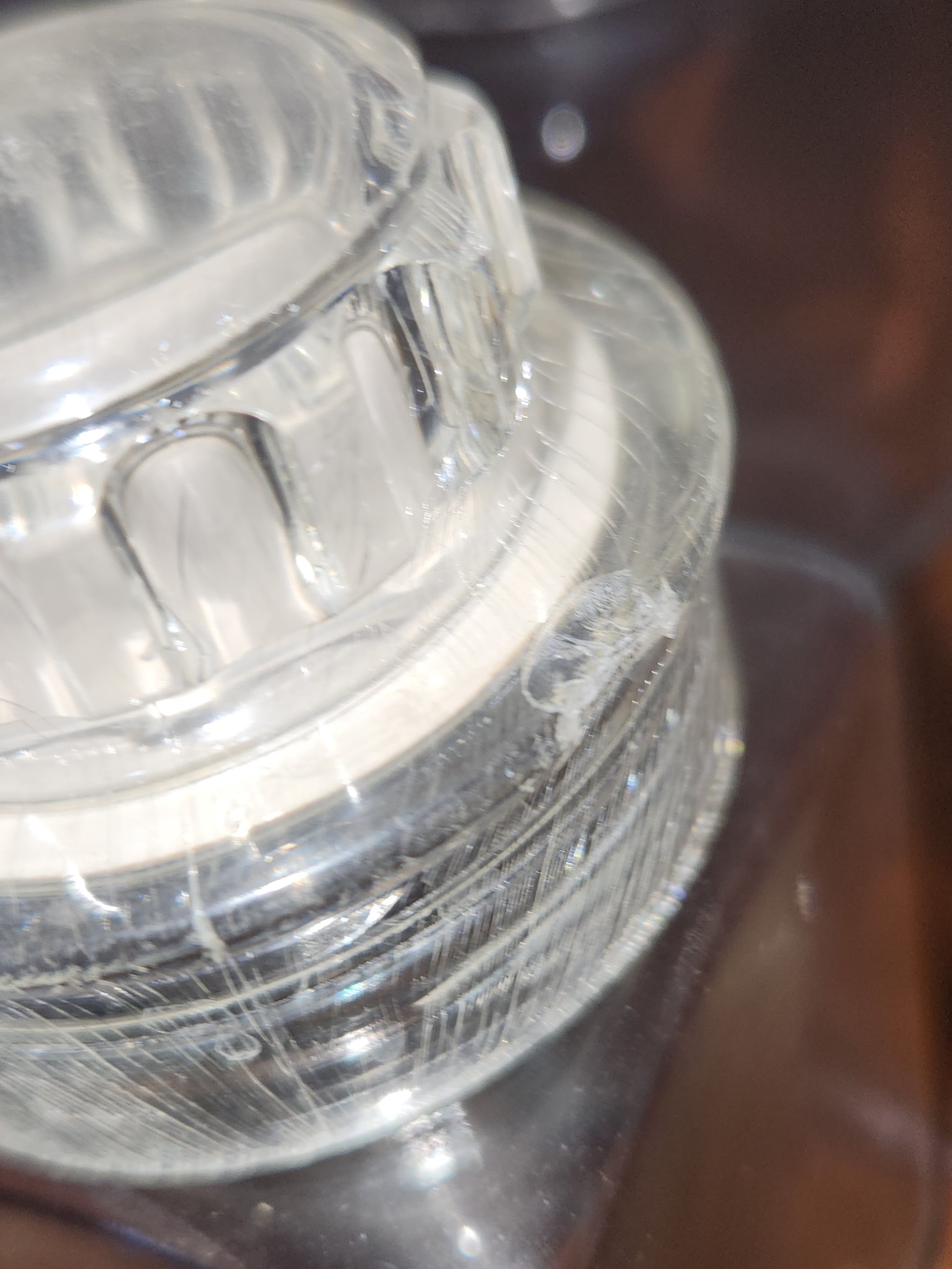 Vintage Squibb #2 set of 3 square glass jar with plastic screw on. cap nylon sp88
