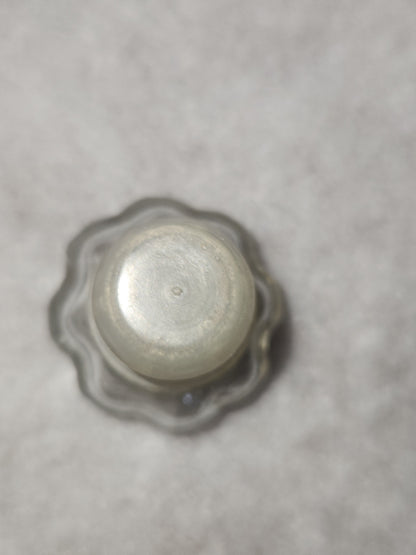 Clear Glass Spice Jar Apothecary Style bottle with glass Stopper with a Plastic Seal g134