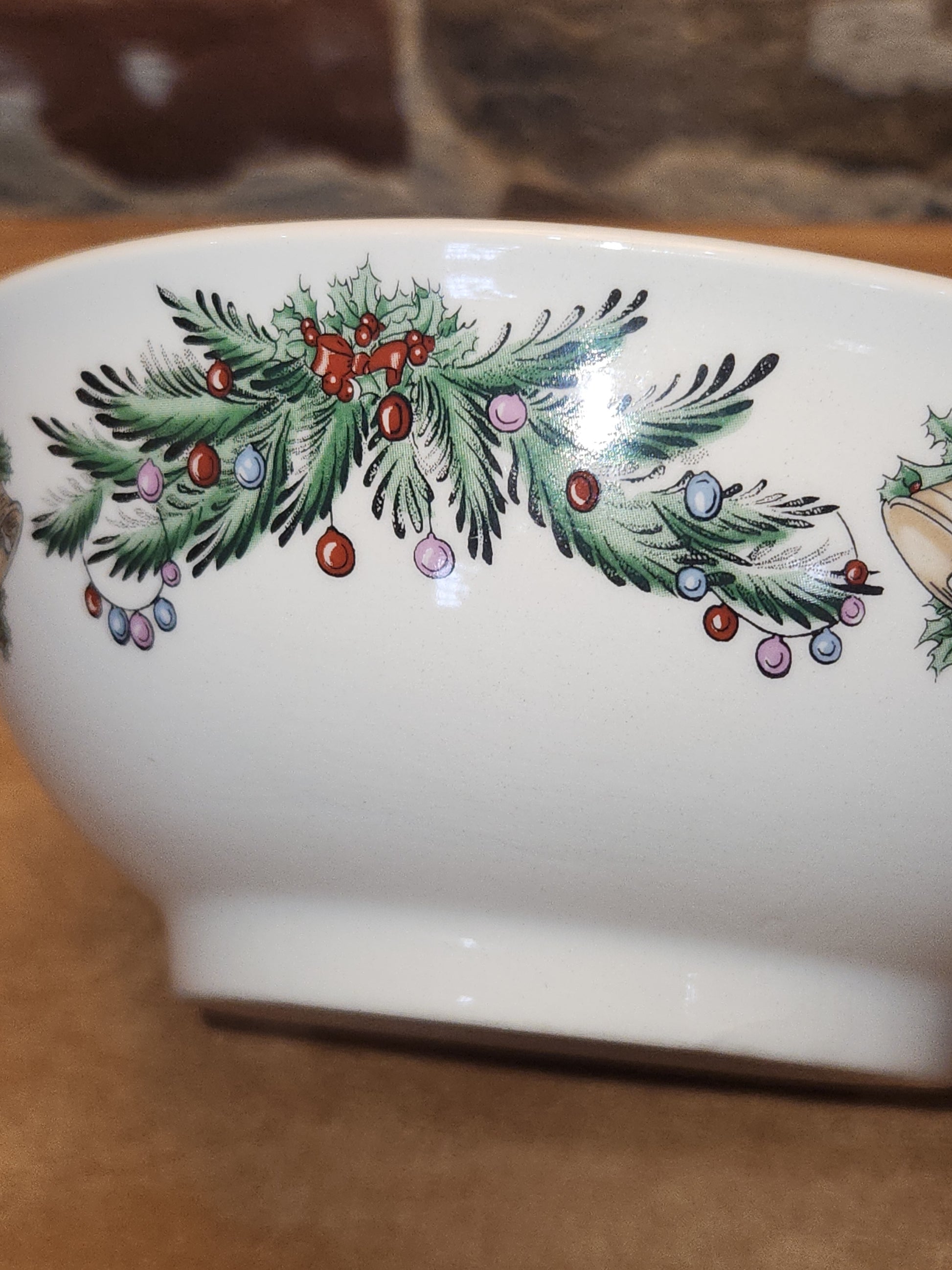 Spode 7" Small Bowl Christmas Tree Garland Pattern 2005 Made in China sp02