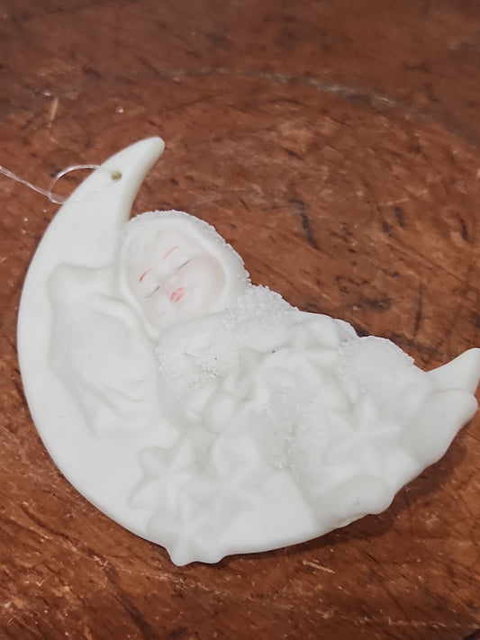 Vintage Department 56 Snowbabies Department 56 Ornament Rock A Bye Baby 1990 CLEARANCE NO BOX sb22