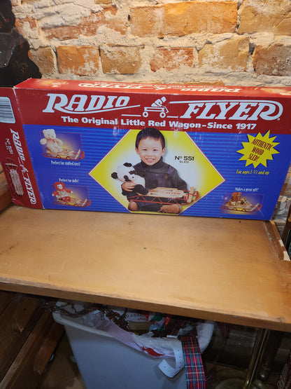 Vintage Radio Flyer Original Little Red Wagon No. 551 Sled New in Box