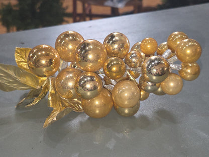 Vintage Mercury Glass Grape Cluster Ornament With Spare for Parts mg902