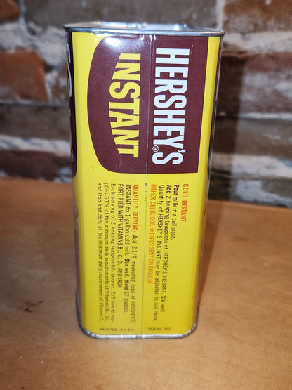 Vintage Hershey’s Instant Genuine Chocolate Flavor Drink Mix Tin NO CONTENTS  ti11
