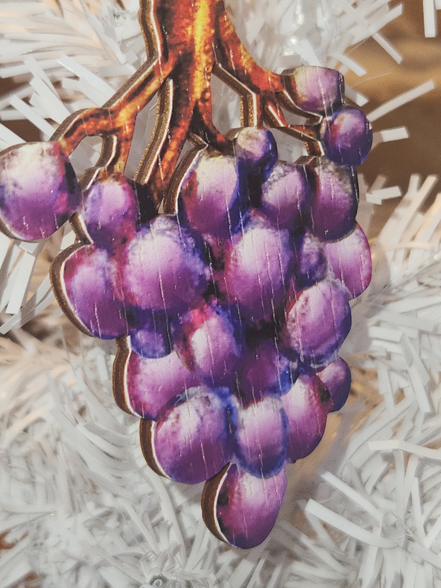 Birch Wood Corkscrew Grape Vine Ornament CLEARANCE