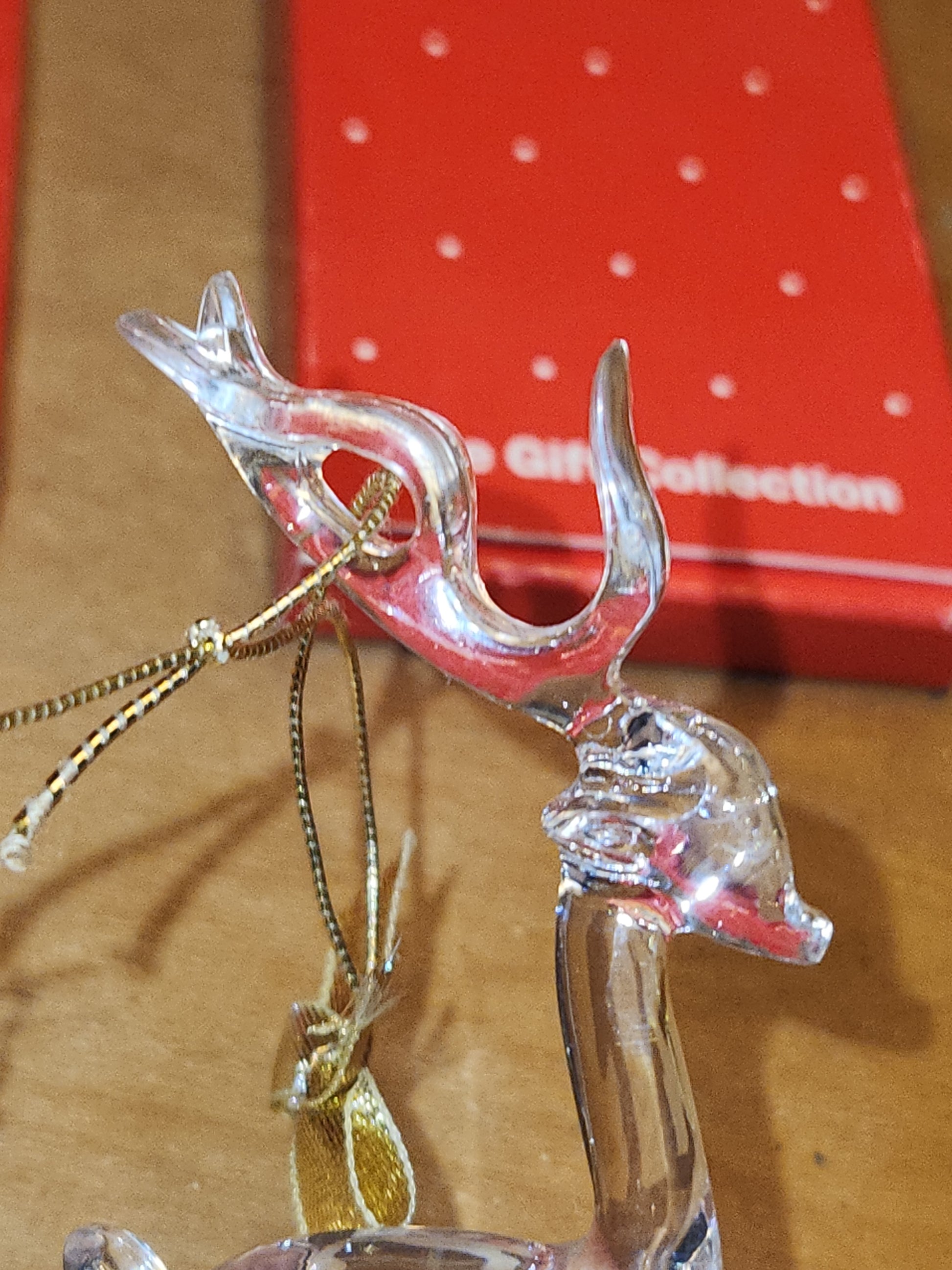 Vintage Avon Images Of Christmas Ornaments Rocking Horse and Reindeer àv61 AS IS CLEARANCE