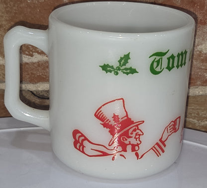 Vintage Hazel Atlass Milk Glass Eggnog Cup Mug Tom & Jerry 1 Replacement Mug