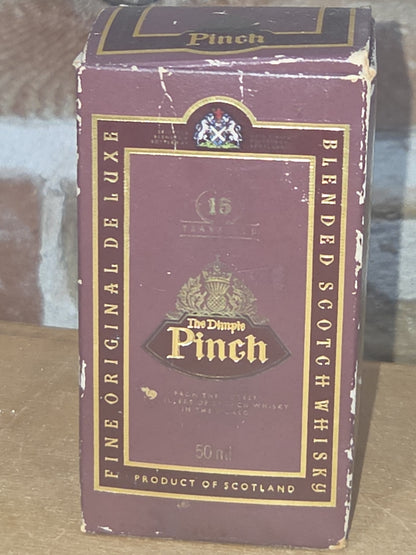 Vintage Liquor Bottle Dimple Pinch Scotch Whiskey EMPTY No Box vl97