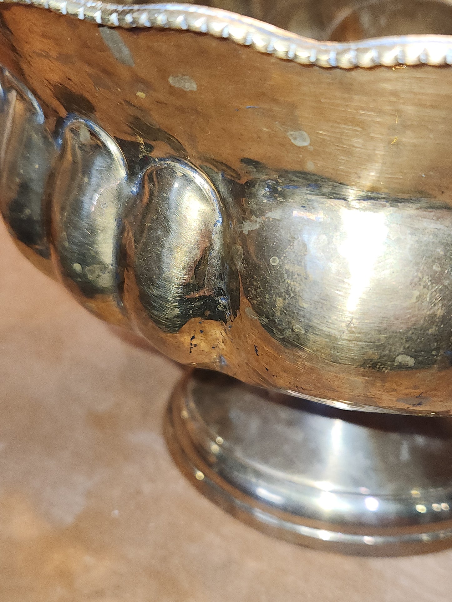 Vintage Brass Compote Bowl Made in India br8