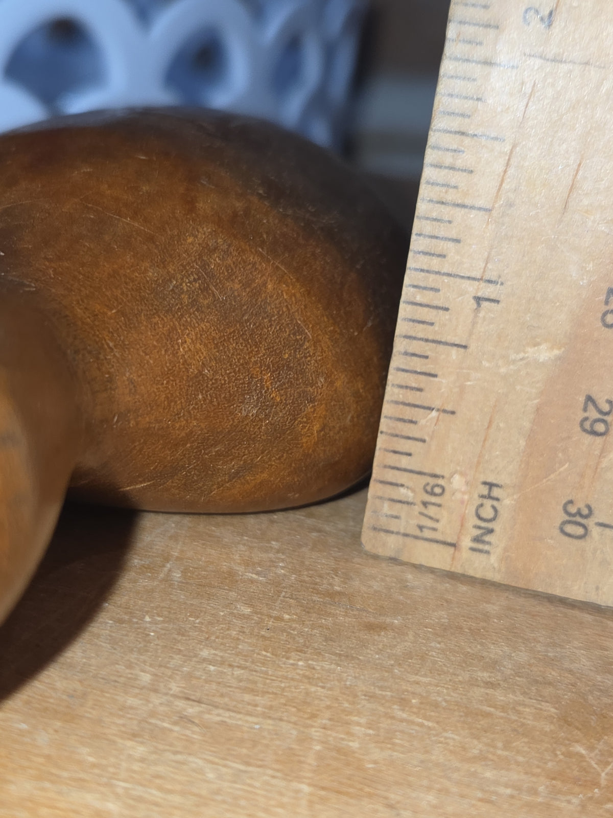 Antique Wooden Foot-Form Pat Nov 1907 Sock Darner Hand Stiching Knitting Vintage vss7