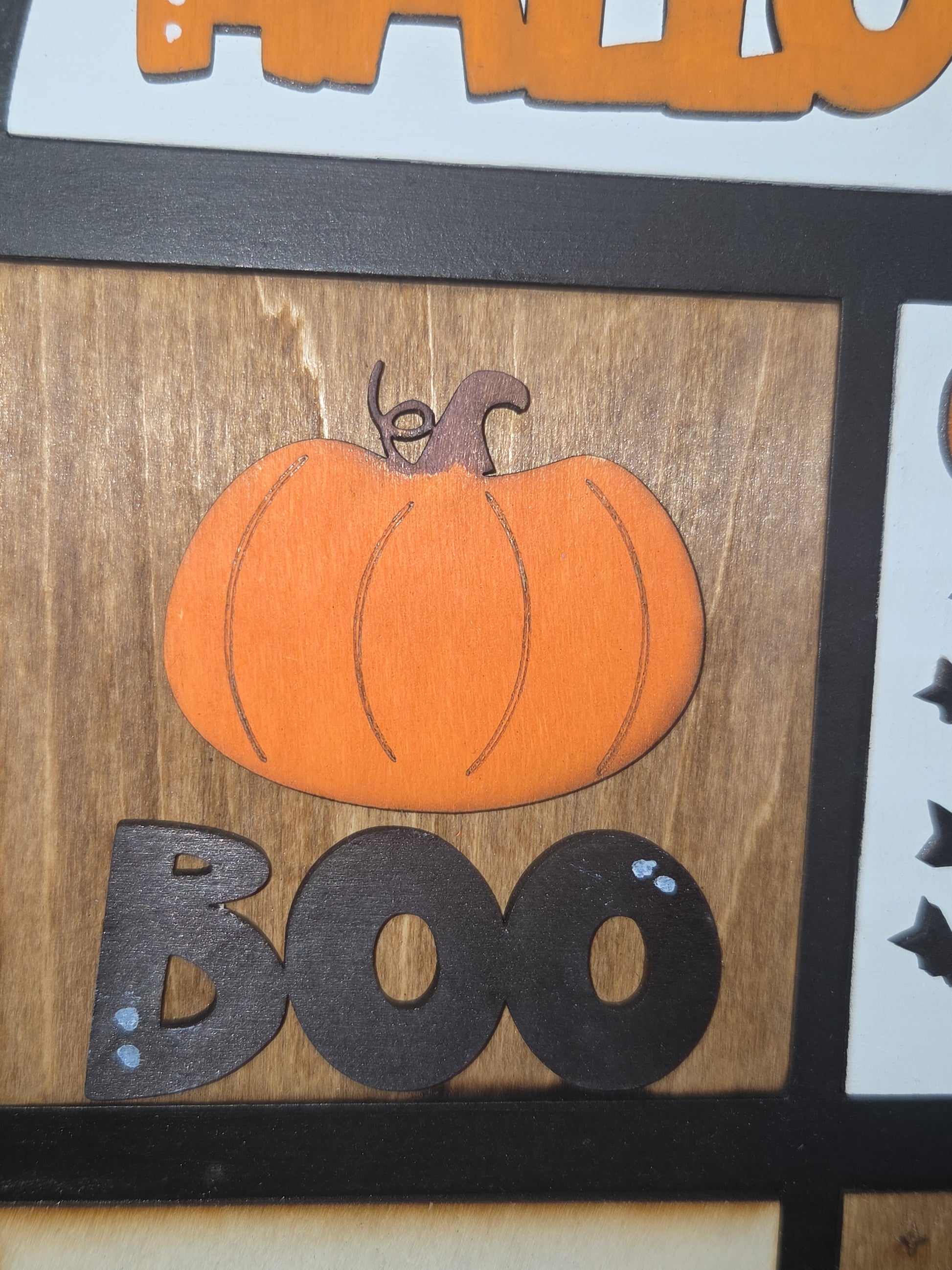 Halloween October Insert Kit for Interchangeable Frame Can Fit Arch, Rectangle, or Square Frame FRAMES SOLD SEPARATELY if29