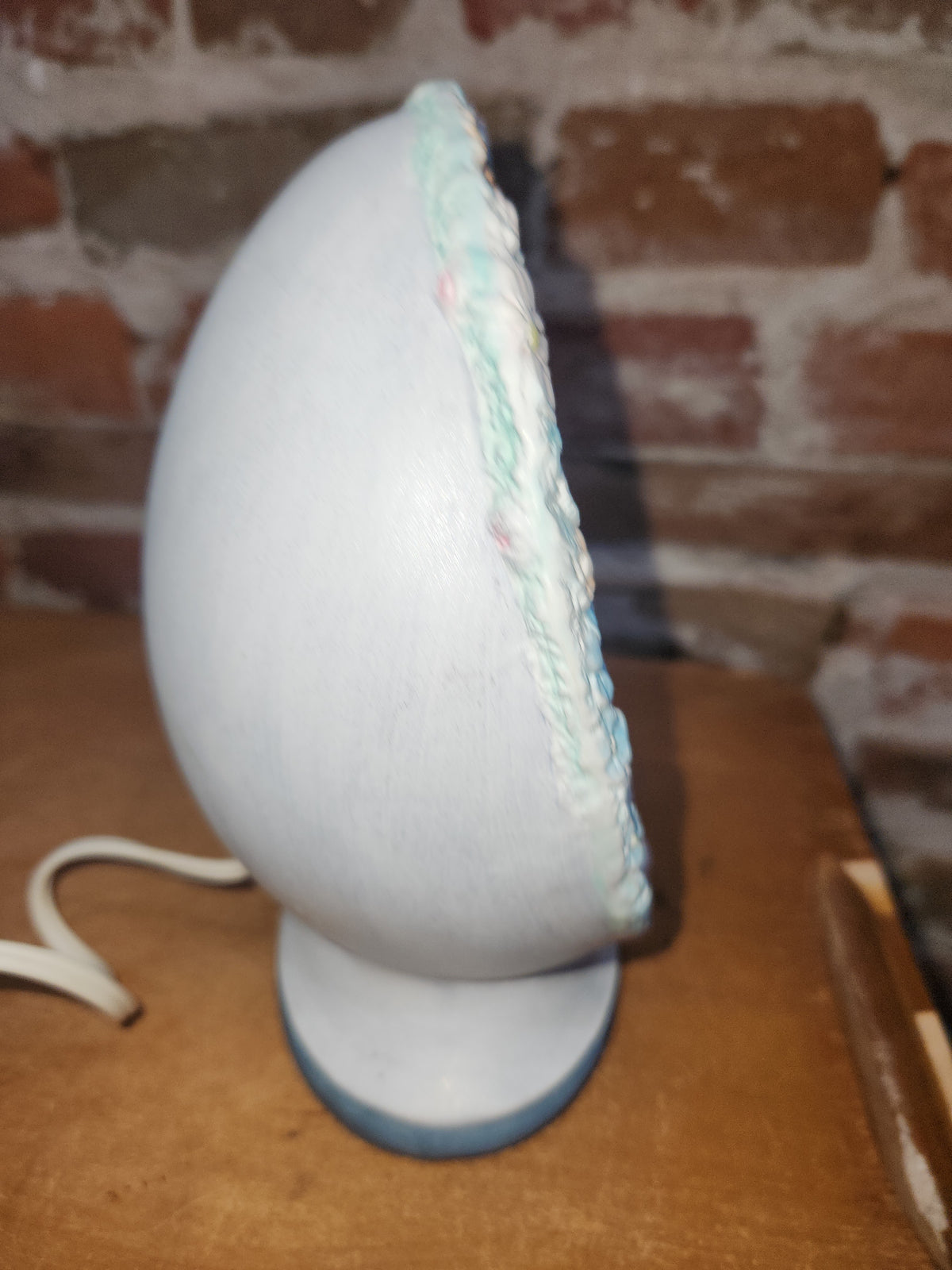 Vintage Ceramic Lamp Jesus Crucifixion Night Light
