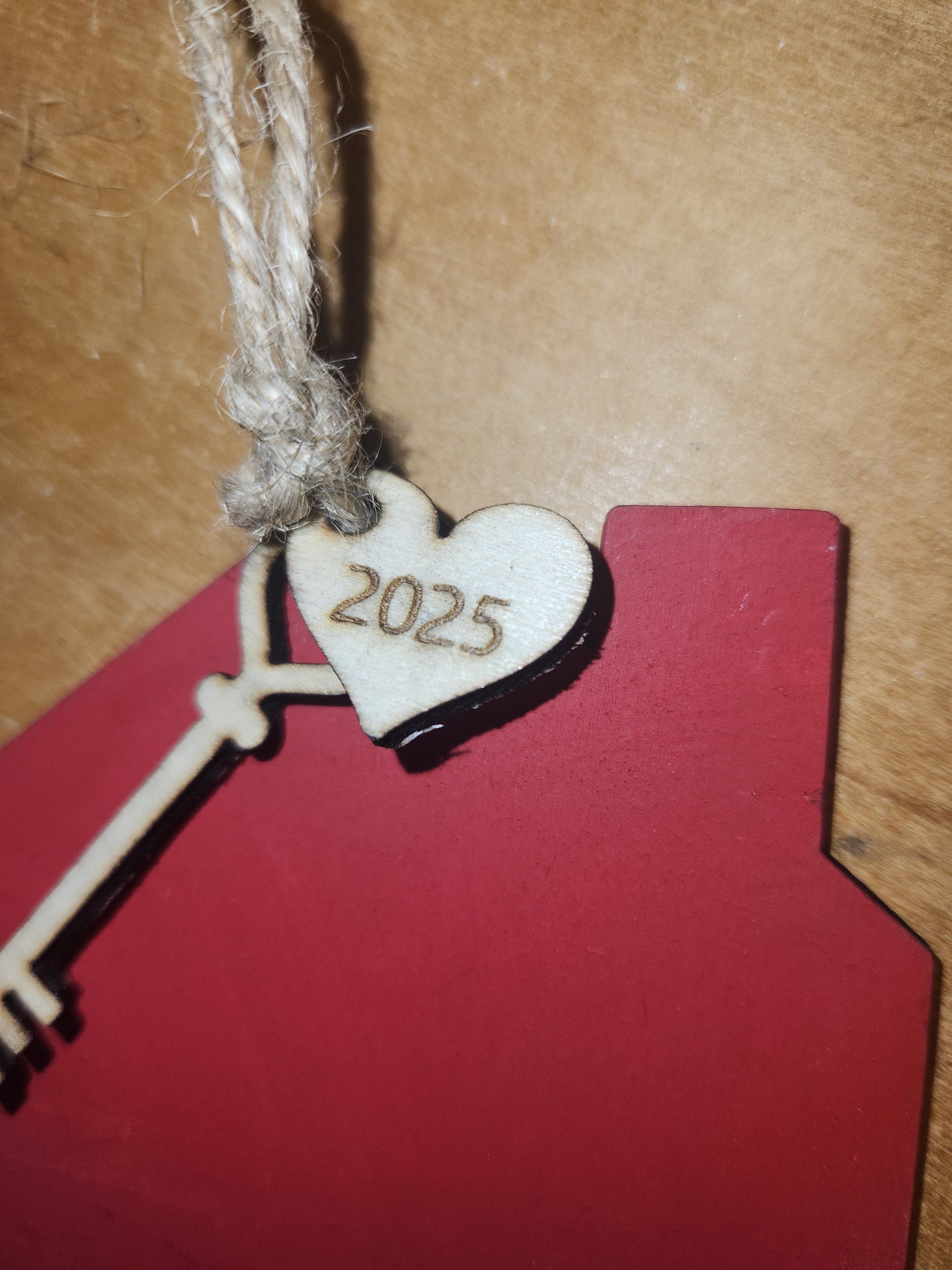 Custom Order Ornament Wooden New House