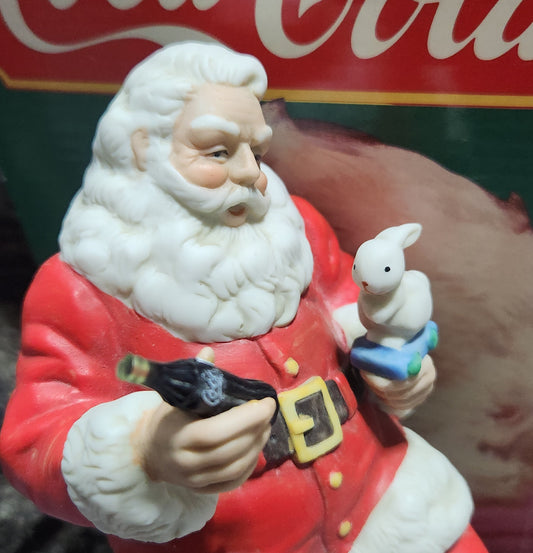 Vintage Coca-Cola Santa Music Box Willitts Galleries 1990 AS IS Music Does Not Work cc81