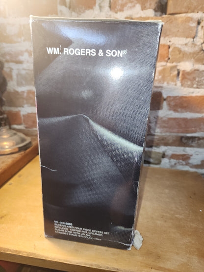 Vintage Wm. Rogers Silverplated Coffee Set #00115002 Never Opened Sp05