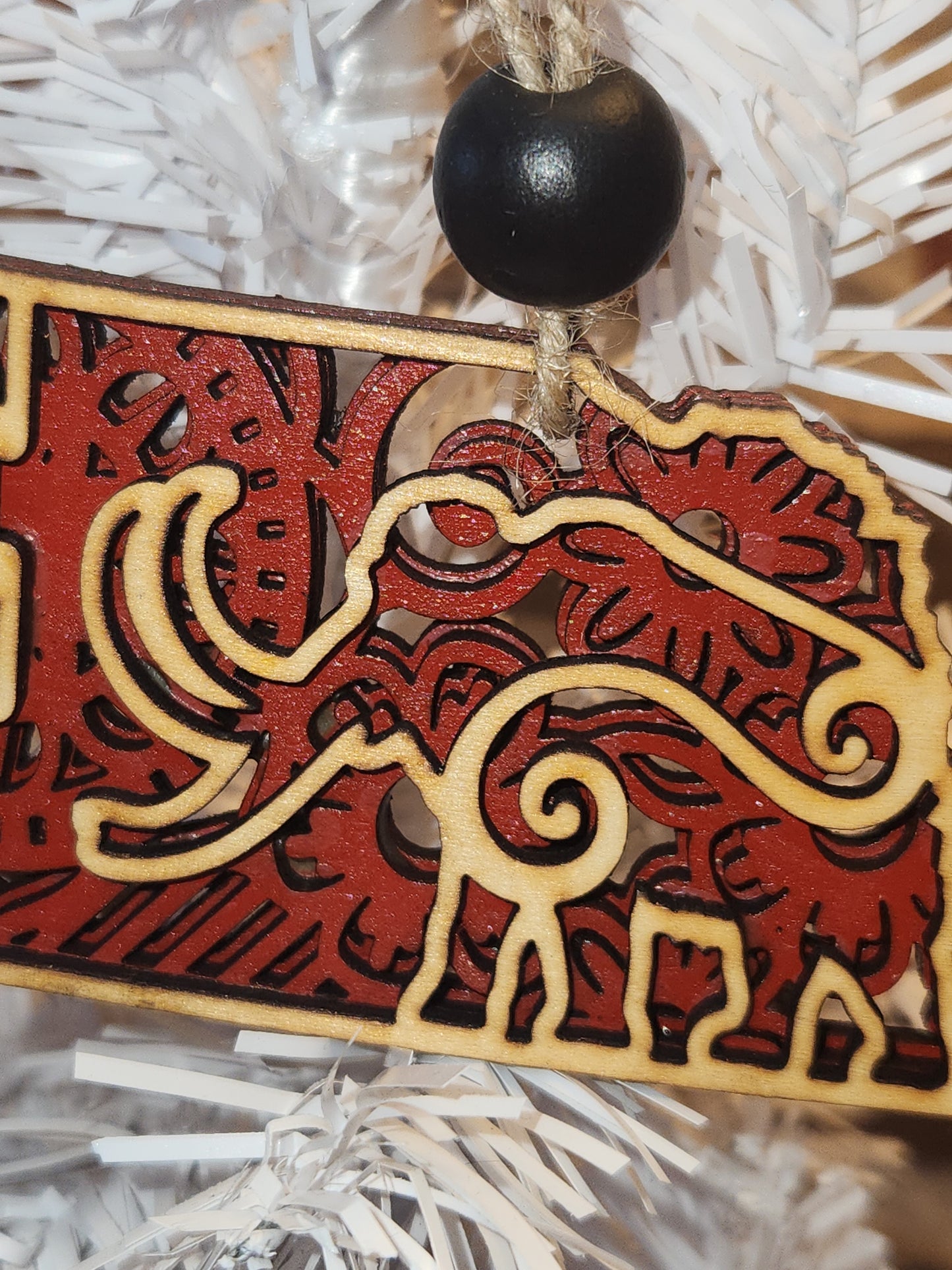 Wooden Nebraska Car Charm Rear-view Mirror Ornament no12