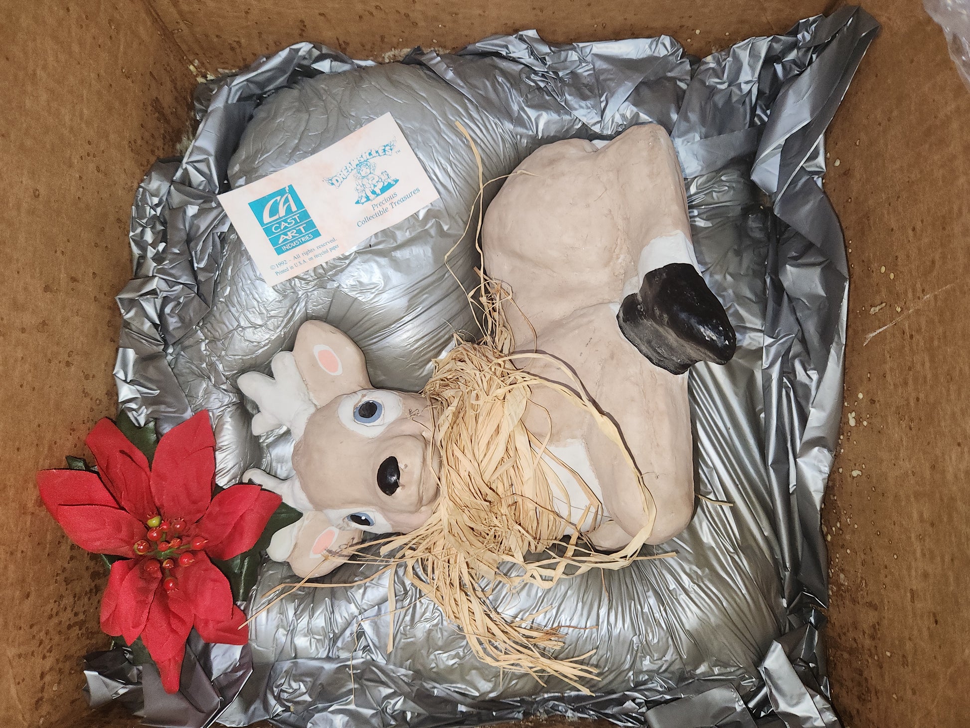 Vintage Dreamsicles Prancer Reindeer Kristin Haynes Cast Art Industries Has Original Box