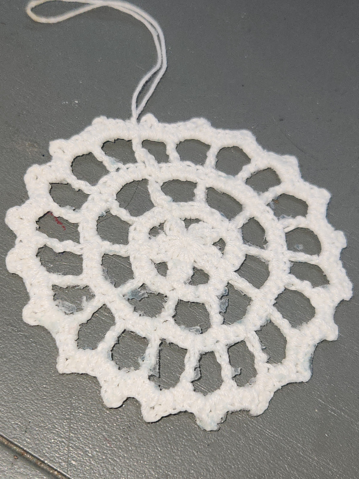 Crochet Doily Ornaments 3 1/4" Set of 8 o32