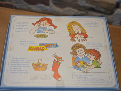 Vintage Collectible Cookie Cutter Hallmark Alpha-bites c6