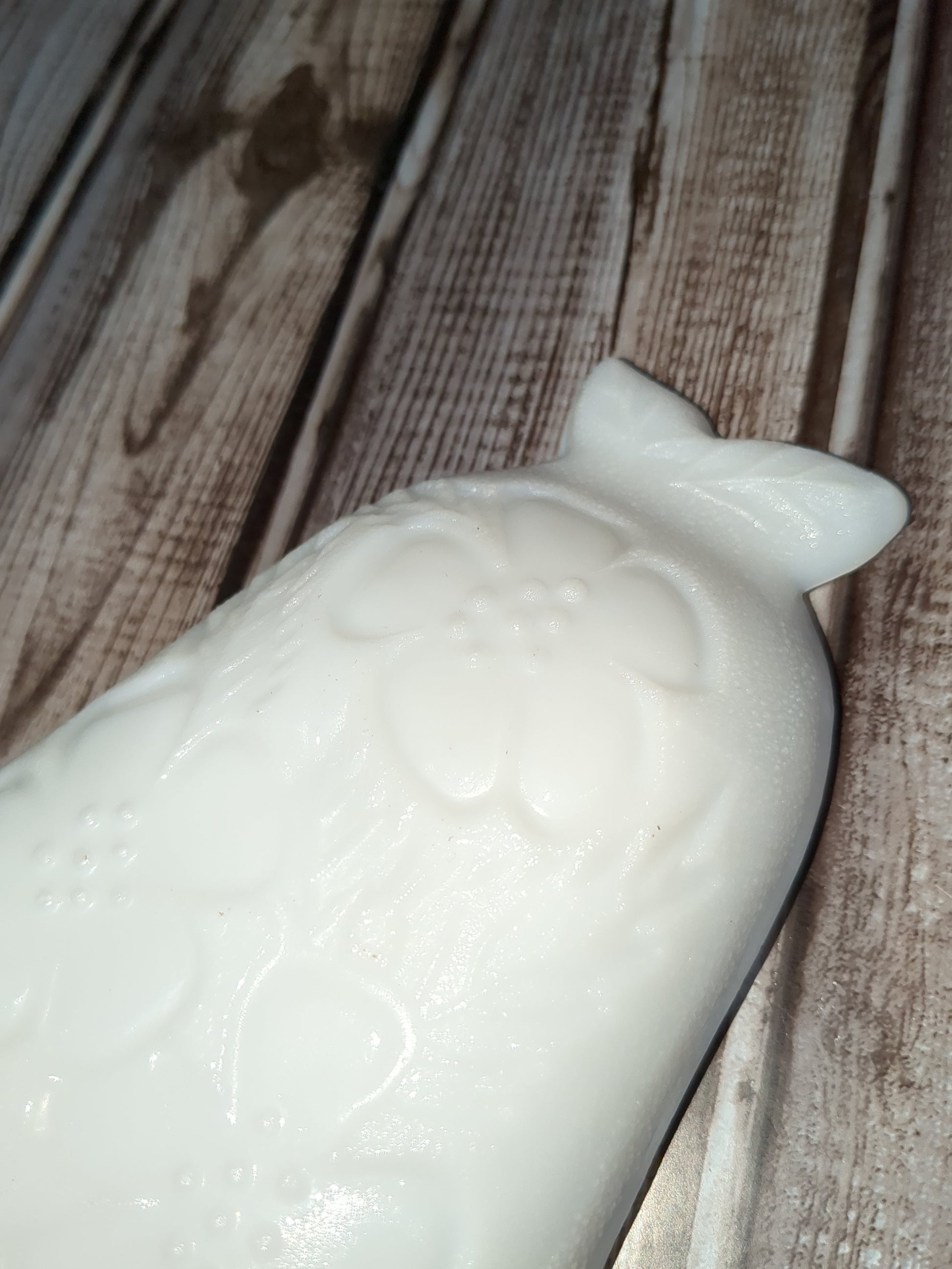 Vintage Hazel Atlas Milk Glass Pear Shaped Candy Dish, Fruit and Floral Pattern mg7